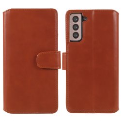 Samsung Galaxy S21 Plus Fodral Essential Leather Maple Brown