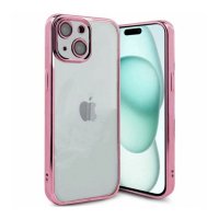 iPhone 15 Skal Glitter Transparent Stöttåligt Rosa