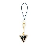 Metal Charm Triangle Rhinestones Guld