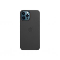 Original iPhone 12 Pro Max Skal Leather Case MagSafe Svart