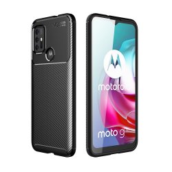 Motorola Moto G30 Skal Kolfibertextur Svart