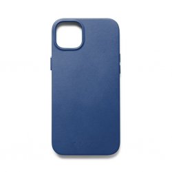 iPhone 14 Plus Skal Full Leather Case MagSafe Monaco Blue