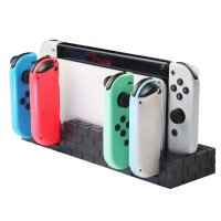 Nintendo Switch Laddningsdocka för Joy-Cons med Spelförvaring Svart