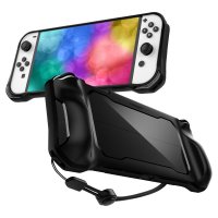 Nintendo Switch OLED Skal Rugged Armor Matte Black