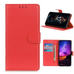 Nokia 3.4 Fodral Litchi Röd