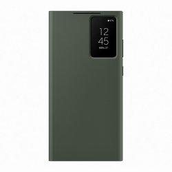 Original Galaxy S23 Ultra Fodral Smart View Wallet Case Khaki