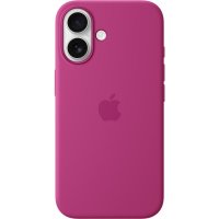 Original iPhone 16 Skal Silicone Case MagSafe Fuchsia