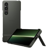 Original Xperia 1 V Skal Style Cover with Stand Khaki Green
