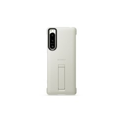 Original Xperia 5 IV Skal Style Cover with Stand Ecru