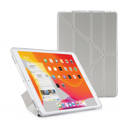 iPad 10.2 (gen 7/8/9) Fodral Metallic Origami Silver