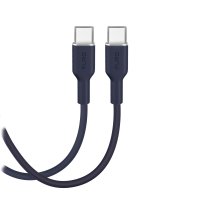 Kabel TPE 25W USB-C till USB-C 1.5m Crown Blue