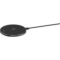 Trådlös Laddare 15W LED Qi Svart