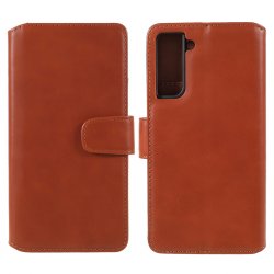 Samsung Galaxy S22 Plus Fodral Essential Leather Maple Brown