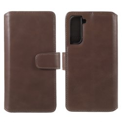 Samsung Galaxy S22 Fodral Essential Leather Moose Brown
