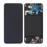 Samsung Galaxy A20 (A205F/DS) Skärm med LCD Display Original - Svart