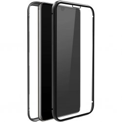 Samsung Galaxy A32 5G Skal 360° Real Glass Case Svart Transparent