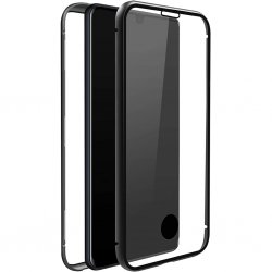 Samsung Galaxy A42 5G Skal 360° Real Glass Case Svart Transparent
