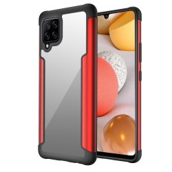 Samsung Galaxy A42 5G Skal Metallkant Röd