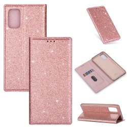 Samsung Galaxy S20 Fodral Glitter Roseguld