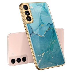 Samsung Galaxy S22 Plus Skal Motiv Marmor Blå