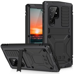 Samsung Galaxy S22 Ultra Skal Metall Stöttåligt Svart