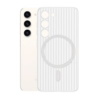 Samsung Galaxy S23 Skal Korrugerad MagSafe Transparent