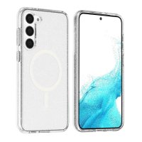 Samsung Galaxy S23 Plus Skal Glitter MagSafe Transparent