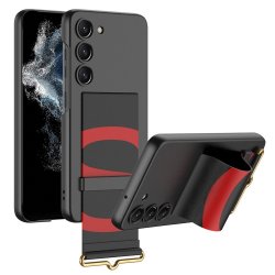 Samsung Galaxy S23 Plus Skal Hand Strap Svart