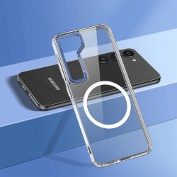 Samsung Galaxy S23 Plus Skal Transparent MagSafe Blå