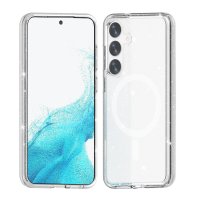 Samsung Galaxy S24 Skal Glitter Stöttåligt Transparent