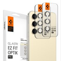 Samsung Galaxy S24 Plus Kameraskydd GLAS.tR EZ Fit Optik Pro 2-pack Gul