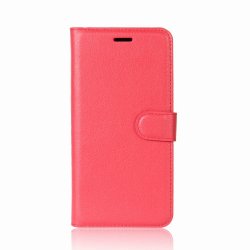 Samsung Galaxy S9 Plånboksfodral Litchi Röd