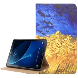 Samsung Galaxy Tab A 10.1 T580 T585 Fodral Målning Fält och Himmel