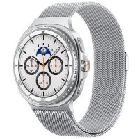 Samsung Galaxy Watch 8 40/44mm/Classic 46mm Armband Metal Fit Silver