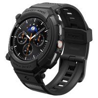 Samsung Galaxy Watch 8 Classic 46mm Armband och Skal Rugged Armor Pro Matte Black