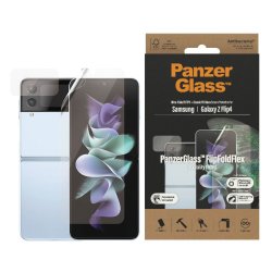 Samsung Galaxy Z Flip 4 Skärmskydd FlipFoldFlex Ultra-Wide Fit TPU + Classic Fit Glass