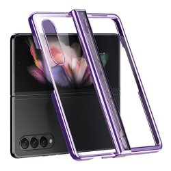 Samsung Galaxy Z Fold 4 Skal Pläterad Kant Lila