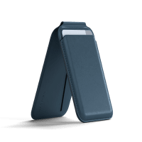 Korthållare Vegan-Leather Magnetic Wallet Stand Mörkblå