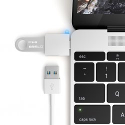 USB-C till USB-A 3.0 Adapter Silver