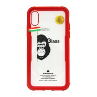 iPhone X/iPhone Xs Skal Transparent Baksida Stöttålig Röd