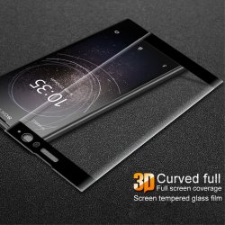 Skärmskydd i Härdat Glas Full Size till Sony Xperia XA2 Svart