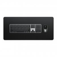 Premium skrivbordsmatta i veganskt läder Svart