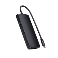 USB-C Multiport Adapter 8K With Ethernet V3 Midnight
