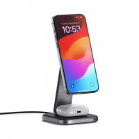 Trådlös Laddare 2-in-1 Foldable Qi2 Wireless Charging Stand MagSafe