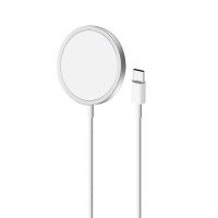 Trådlös Laddare Magnetic USB-C Charging Cable MagSafe Vit