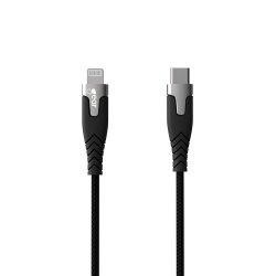 USB-C till Lightning Kabel Kevlar 1.5 meter Svart