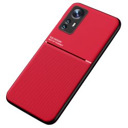 Xiaomi 12 Pro Skal med Metallplatta Röd