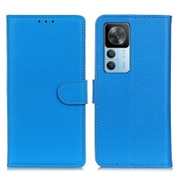 Xiaomi 12T/12T Pro Fodral Litchi Blå
