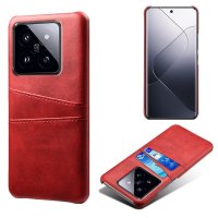 Xiaomi 14 Skal med två Kortfack Röd