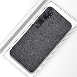 Xiaomi Mi Note 10/Mi Note 10 Pro Skal Tygtextur Grå